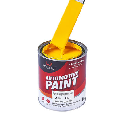 Fabriekslevering Auto Herstel Verf 2K Medium Geel Acryl Vloeibare Coating Basislaag Topplaag Autospuitverf Kleuren
