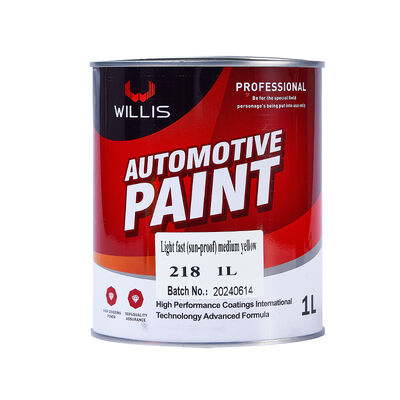 Fabriekslevering Auto Herstel Verf 2K Medium Geel Acryl Vloeibare Coating Basislaag Topplaag Autospuitverf Kleuren