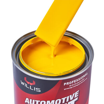 Fabriekslevering Auto Herstel Verf 2K Medium Geel Acryl Vloeibare Coating Basislaag Topplaag Autospuitverf Kleuren