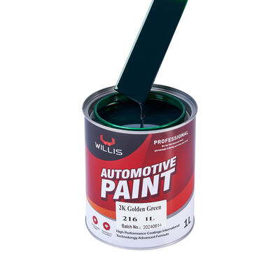 2K Golden Green Automotive Coating Paint Meerdere kleuren beschikbaar voor autoreparatie Basecoat Refinish Acrylic Two-Component Paint