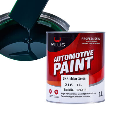 2K Golden Green Automotive Coating Paint Meerdere kleuren beschikbaar voor autoreparatie Basecoat Refinish Acrylic Two-Component Paint