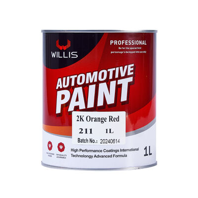 Automotive 2K Acryl Coating Verf Oranje Rood Metallic Kleur Hot Selling Goede Prijs Meerdere Kleuren Beschikbaar