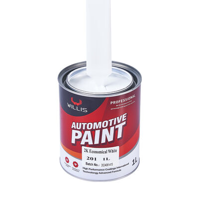 2K Witte Autolak Tweecomponenten Acrylhars & Epoxy Basislaag Topplaag voor Autolak & Herstel Autolak