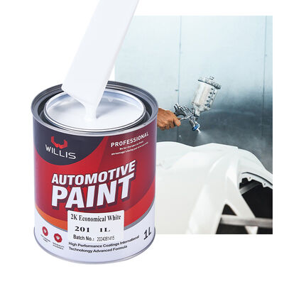 2K Witte Autolak Tweecomponenten Acrylhars & Epoxy Basislaag Topplaag voor Autolak & Herstel Autolak