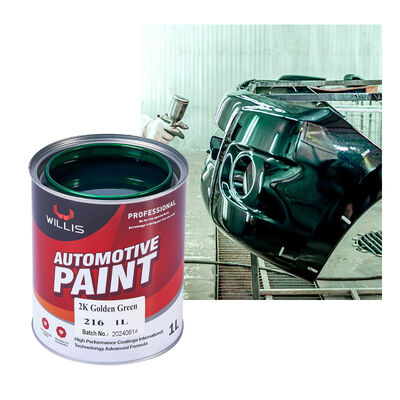 Warm verkrijgbaar 2K Gouden Groen Auto Verf Meerdere kleuren beschikbaar Basecoat Refinish Coating Verf Auto Repair Verf