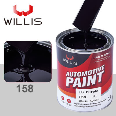 Willis 1K Purple Acrylic Resin Car Paint Basecoat Auto Refinish Liquid Coating Spray Application Solid Color Automotive Refinish