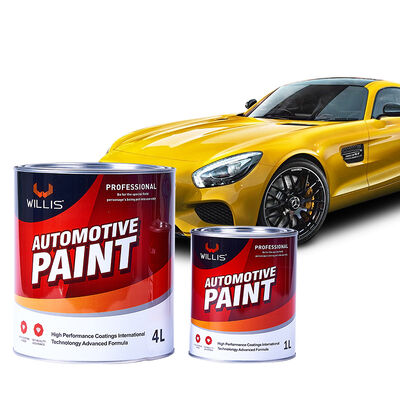 Hot Selling WILLIS Model 153 Lemon Yellow 1K Auto Refinish Basecoat Acrylhars Vloeibare Coating Automotive/Autolak