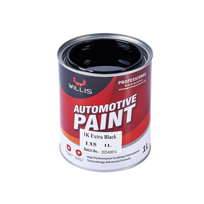1K Extra Black Liquid Automotive Refinish Coating Paint 1K Solid Color Base Coat for Plastic Black Automotive Coating