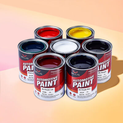 1K Transparent White Automotive Repair Liquid Coating Paint High Performance Eco Friendly Acrylic Resin Car Refinish Paint