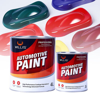Aangepaste 1K 2K effen kleur acrylhars vloeibare autolak goede prijs automotive spuitcoating auto basislak