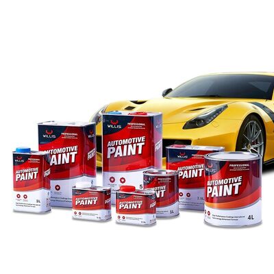 1K Transparante Gele Fabriek directe verkoop ultra lage prijs spuitverf eencomponent acrylhars vloeibare auto reparatie verf