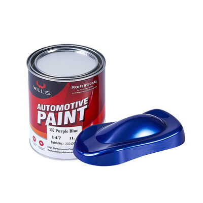 Willis 1K Auto Refinish Basecoat Solid Purple Blue Acrylic Harz Coating Putty Paint Automotive Coating Uit China