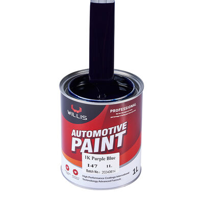 Willis 1K Auto Refinish Basecoat Solid Purple Blue Acrylic Harz Coating Putty Paint Automotive Coating Uit China