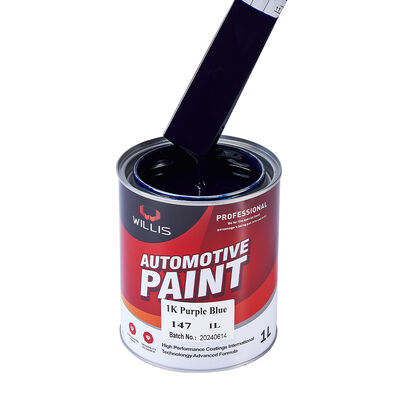 Willis 1K Auto Refinish Basecoat Solid Purple Blue Acrylic Harz Coating Putty Paint Automotive Coating Uit China