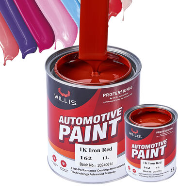 Warme verkoop 1K Autocoating Verf Hoogwaardig Acrylhars IJzer Rood Metalen Tonen Automotive Verf Auto Verf Lage prijs