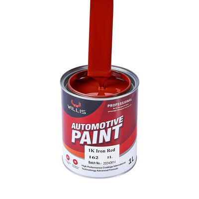 Warme verkoop 1K Autocoating Verf Hoogwaardig Acrylhars IJzer Rood Metalen Tonen Automotive Verf Auto Verf Lage prijs