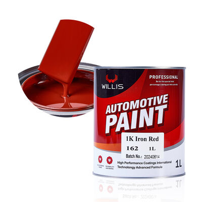 Warme verkoop 1K Autocoating Verf Hoogwaardig Acrylhars IJzer Rood Metalen Tonen Automotive Verf Auto Verf Lage prijs