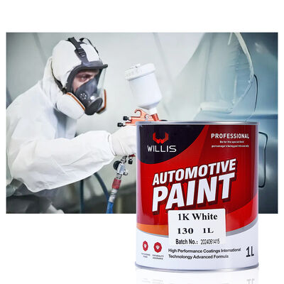 Hoge Kwaliteit 1K Eéncomponent Wit Automotive Toppcoat Hoge Dekking Efficiënte Acrylhars Verf Spuitbare Autolak Verdunner