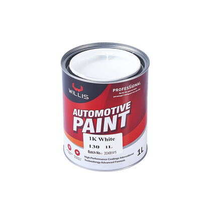 Hoge Kwaliteit 1K Eéncomponent Wit Automotive Toppcoat Hoge Dekking Efficiënte Acrylhars Verf Spuitbare Autolak Verdunner