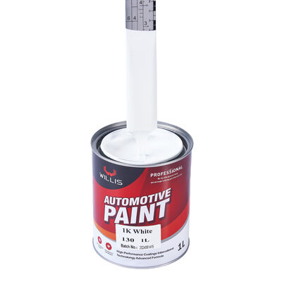 Hoge Kwaliteit 1K Eéncomponent Wit Automotive Toppcoat Hoge Dekking Efficiënte Acrylhars Verf Spuitbare Autolak Verdunner