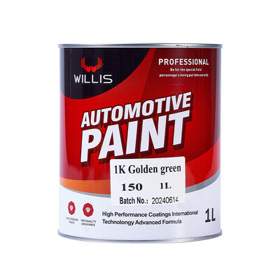 China Manufactured 1K Golden Green Auto Coating Basecoat Solid Car Paint 1K 2K Car Repair Refinish Acrylic Paint Spray