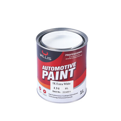 Goedkope extra witte auto basis auto reparatie coating 1k acryl hars verf met dunner hoge kwaliteit auto afwerking verf