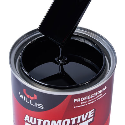 Warme verkoop 1K Economisch Zwart Acrylhars Autoreparatie Verf Hoogwaardige verdunner en vloeibare coating voor auto