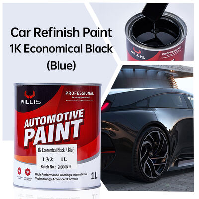 Warme verkoop 1K Economisch Zwart Acrylhars Autoreparatie Verf Hoogwaardige verdunner en vloeibare coating voor auto