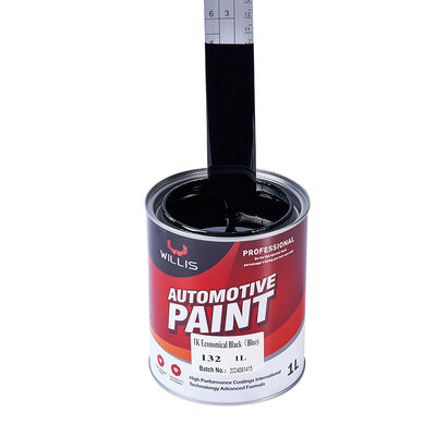 Warme verkoop 1K Economisch Zwart Acrylhars Autoreparatie Verf Hoogwaardige verdunner en vloeibare coating voor auto