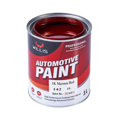 China Leverancier Autolak Herstel Sneldrogende 1k Bordeaux Rood Autoreparatie & Lakverf Verdunner