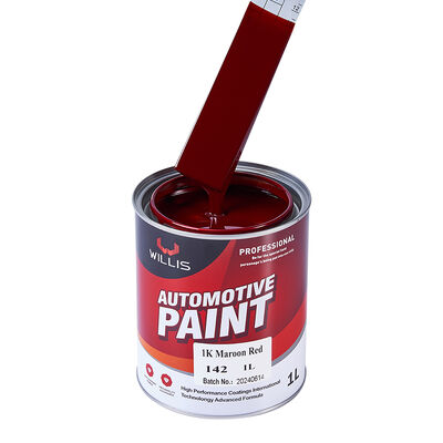 China Leverancier Autolak Herstel Sneldrogende 1k Bordeaux Rood Autoreparatie & Lakverf Verdunner
