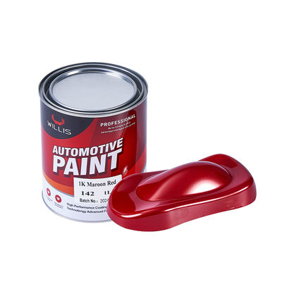 China Leverancier Autolak Herstel Sneldrogende 1k Bordeaux Rood Autoreparatie & Lakverf Verdunner