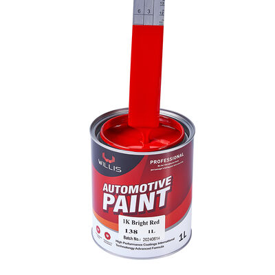 Hoge Kwaliteit 1K Helder Rode Tweecomponenten Acryl Autolak Vloeibare Coating voor Autoreparatie Fabrieksprijs Groothandel