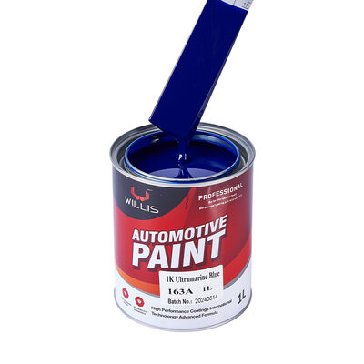 1K Ultramarine Blauwe Autospray Verf Eéncomponent Acrylhars Vloeibare Autoreparatie Verf Vaste Kleur Scheepsroute Made in China