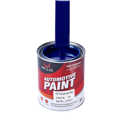 1K Ultramarine Blauwe Autospray Verf Eéncomponent Acrylhars Vloeibare Autoreparatie Verf Vaste Kleur Scheepsroute Made in China