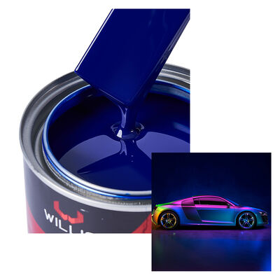 1K Ultramarine Blauwe Autospray Verf Eéncomponent Acrylhars Vloeibare Autoreparatie Verf Vaste Kleur Scheepsroute Made in China