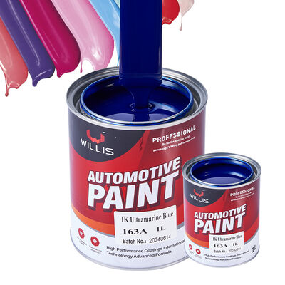1K Ultramarine Blauwe Autospray Verf Eéncomponent Acrylhars Vloeibare Autoreparatie Verf Vaste Kleur Scheepsroute Made in China