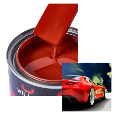 1K IJzer Rood Autolak Eéncomponent Acrylhars Vloeibare Autolak Effen Kleur 1K Kleurlak China