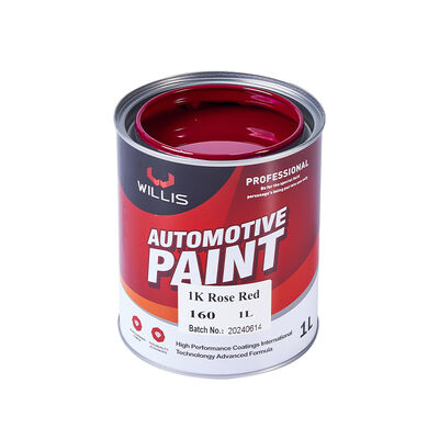 Eéncomponent 1K Rozerood Acrylhars Vloeibare Autolak Effen Kleur Auto Herstelverf Auto Coating & Verf Uit China