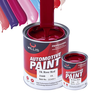 Eéncomponent 1K Rozerood Acrylhars Vloeibare Autolak Effen Kleur Auto Herstelverf Auto Coating & Verf Uit China