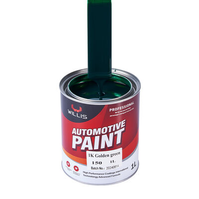 1K Gouden Groene Autospraylak Eéncomponent Acrylhars Vloeibare Autolak Effen Kleur 1K Kleurlak China