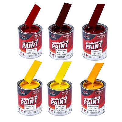 WILLIS 1K Oranje Autospraylak Eéncomponent Autolak Acrylhars Vloeibare Coating Effen Kleur 1K Kleurverf China