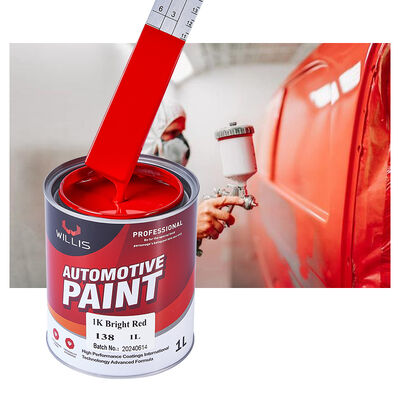 1K Helder Rood Acrylhars Vloeibare Autosprayverf Eéncomponent Autolak met OEM\ODM Services Willis China