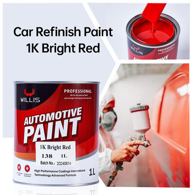 1K Helder Rood Acrylhars Vloeibare Autosprayverf Eéncomponent Autolak met OEM\ODM Services Willis China
