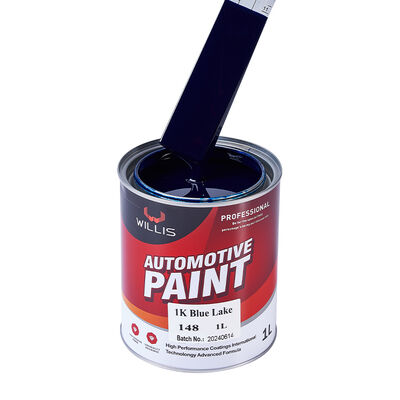 1K Acrylhars Vloeibare Verf voor Autoherstel Effen Blauw Meer Eéncomponent Autolak Gemaakt in China