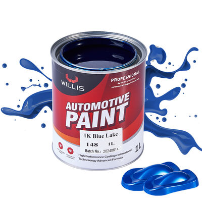 1K Acrylhars Vloeibare Verf voor Autoherstel Effen Blauw Meer Eéncomponent Autolak Gemaakt in China