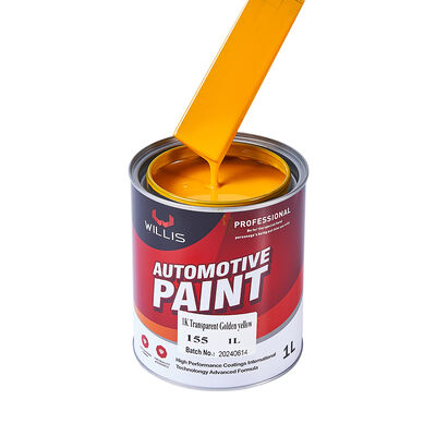 1K Transparent Golden Yellow Automotive Spray Paint Coating Paint One-Component Acrylic Resin Car Refinish Solid Color Coating