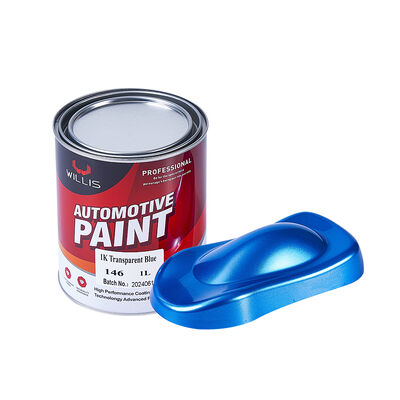 Solid Color 1K Basecoat Auto Coating Transparent Blue Car Paint and Automotive Repair Acrylic Resin Spray Painting