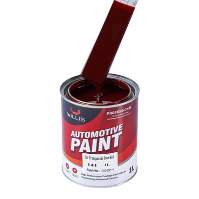 1K Transparante IJzerrode Autolak Vloeibare Coating Gemaakt Van Acrylhars voor Auto-herstel Metallic Autolak Klussen