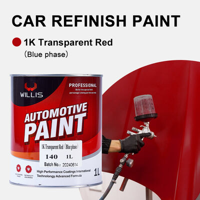 Hoge Prestaties 1K Pure Effen Kleur Basislaag Auto Coating Fabriek Autolak met Acryl Metallic Tinten voor Auto Herstel